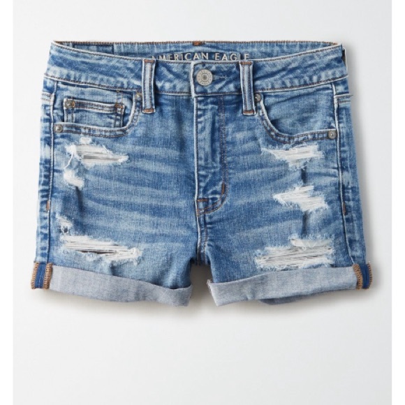 AE NE(X)T Level High-Waisted Denim Shorts - Picture 5 of 5